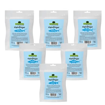 Produktbild von 6x 100 g - Schecker Fischfinger Set - zum Kennenlernen - 99% Fisch