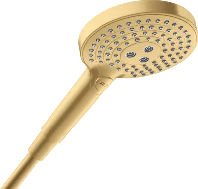 Produktbild von AXOR ShowerSolutions Handbrause 120 3jet Brushed Gold Optic, 26050250
