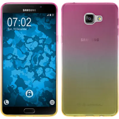 Produktbild von PhoneNatic Case kompatibel mit Samsung Galaxy A9 (2016) - Design:01 Silikon Hülle Ombrè Cover