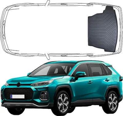 Produktbild von Trimak Kofferraumwanne kompatibel mit Suzuki Across ab 2020