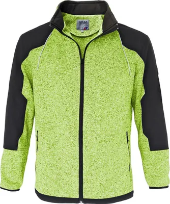 Immagine prodotto di TERRAX WORKWEAR, giacca in pile da lavoro da uomo, colore nero/lime, taglia M