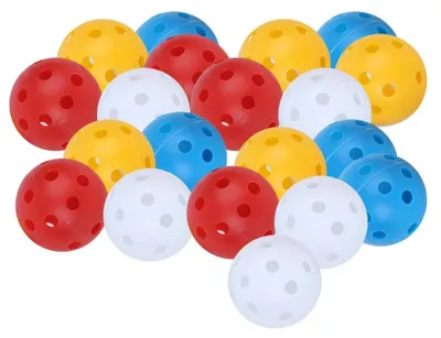 Zdjęcie produktu dla Zestaw 20 piłek golfowych do użytku w pomieszczeniach, w różnych kolorach