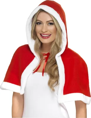 Produktbild von Smiffys - Cape - Damen SM1143 (Einheitsgröße) (Rot/Weiß)