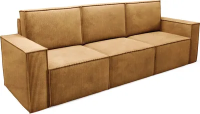 Produktbild von BETTSO klassisch ORTO Dreisitzer Cordsofa Sofa Gelb