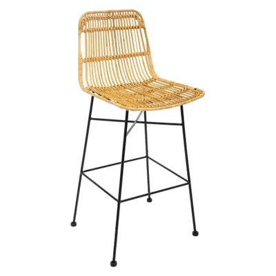 Produktbild von Barstuhl "kubu" metall und rattan  - Atmosphera créateur d'intérieur
