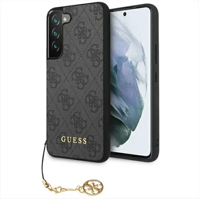Produktbild von Guess 4G Chain Charms Collection Hardcase Hülle Cover für Samsung Galaxy S23 Plus Grau
