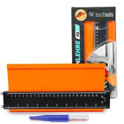 Produktbild von bestTools Konturenlehre 25 cm mit Feststeller Profilabnehmer Set