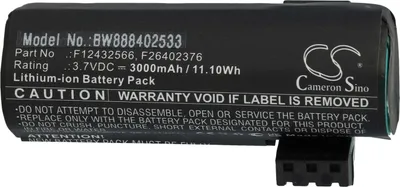 Produktbild von vhbw Akku kompatibel mit Ingenico Move 5000F, 5000s, 5000 Barcodescanner POS (3000 mAh, 3,7 V, Li-Ion)