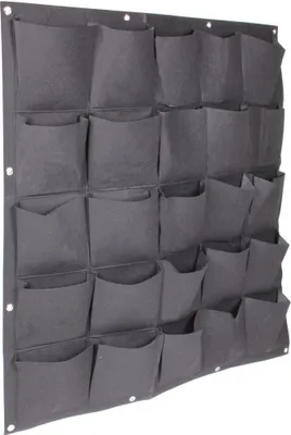 Produktbild von Wall Grow Bag 25 Textilwand-Pflanzgefäße schwarz, 1 Stück