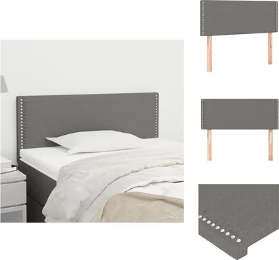 Produktbild von vidaXL Kopfteil Dunkelgrau 80x5x78/88 cm Stoff -  Kopf- & Fußenden