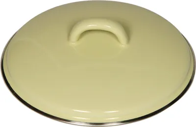 Produktbild von Riess Deckel mit Chromrand 16 cm 0097-006 gelb