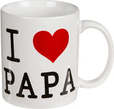 Immagine prodotto di Tazza in Vetroceramica con scritta I Love Papa