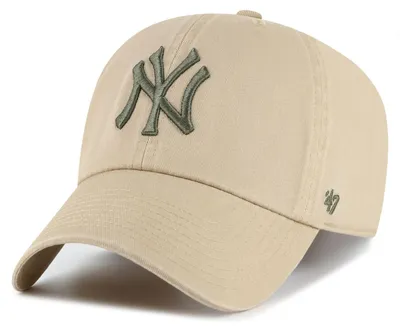 Produktbild von '47 Brand MLB New York Yankees '47 CLEAN UP Cap Contrast Khaki