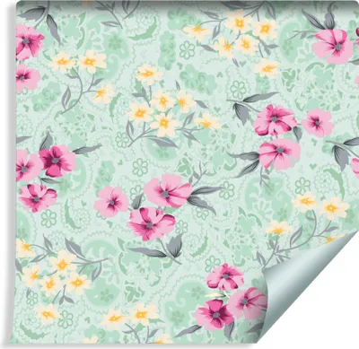 Produktbild von 10m VLIES TAPETE Rolle Natur Bunte Blätter BLUMEN XXL