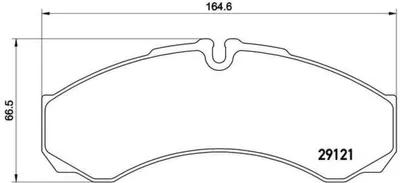 Produktbild von Brembo Bremsbelagsatz, Scheibenbremse Vorderachse P A6 021