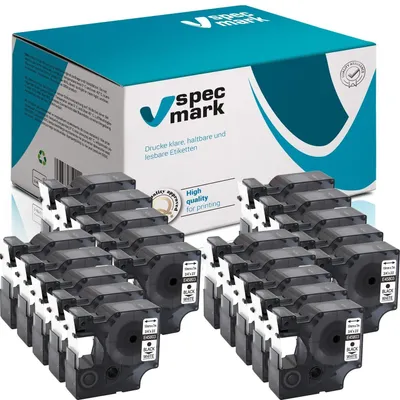 Zdjęcie produktu dla Kompatybilne taśmy do etykiet dla drukarki DYMO D1, 19 mm x 7 m, zestaw 20 sztuk