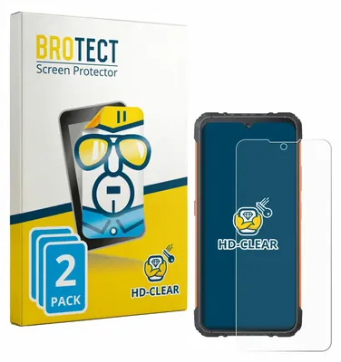 Produktbild von 2x Für Cubot KingKong Ace 5 Schutzfolie BROTECT Displayschutz Display Schutz Folie Klar Transparent