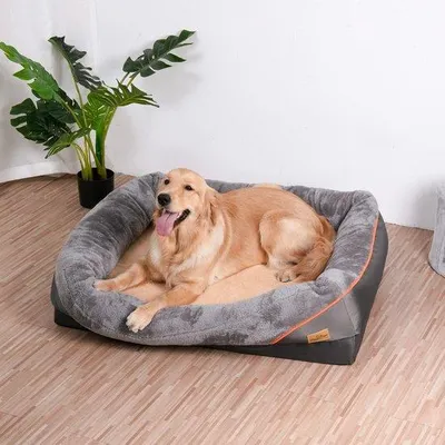 Immagine prodotto di Cuscino per cani da letto - Comodo divano per cani - Imbottitura rimovibile - Divano letto per cani - Dimensioni 83x57x25 cm, taglia XL