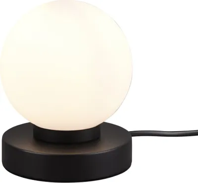 Zdjęcie produktu dla Lampa stołowa PRINZ II czarno-biała 1xE14x40W szkło wym:15x12x12cm IP20 RL