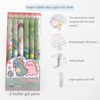 Produktbild von Niedliche Stifte, schwarze Tinte, 0,5 mm Gelstifte, hübsche Kawaii-Stifte für Büro und Schule