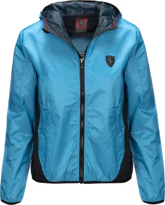 Produktbild von Ferrari Damen-Sportjacke blau mit Kapuze 42538 S
