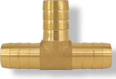 Produktbild von Schlauchverbinder T Form T-Stück aus Messing 13 mm (1/2 Zoll Schlauch)
