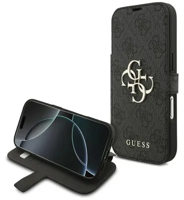 Obrázok produktu pre Kryt na telefón Guess 4G Metal Logo pre iPhone 18 Pro / iPhone 17 Pro, čierny