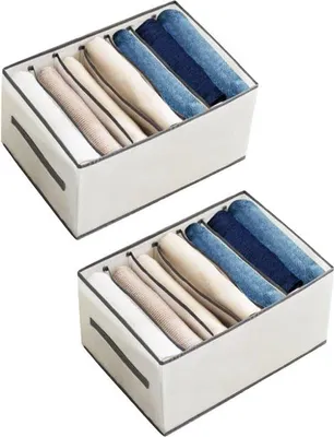 Image de Organisateur de placard Famanu, lot de 2, avec 7 compartiments