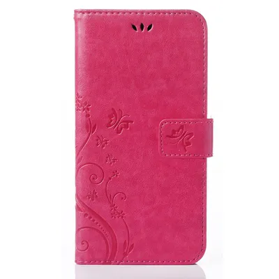 Produktbild von Handy Tasche für Samsung Galaxy A53 5G Schutz Hülle Handyhülle mit Blumenmuster Klapp Hülle mit Standfunktion und Kartenfächer Pink