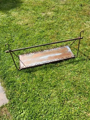 Produktbild von Rostoptik Hängetisch, dunkelbraun Rostoptik Hängetisch, dunkelbraun - Breite: 150 cm