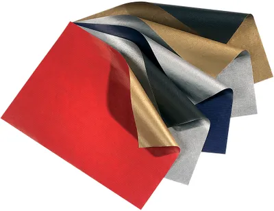 Produktbild von folia Weihnachts-Geschenkpapier "Bicolor" (B)700 mm x 2 m silber/schwarz auf Rolle