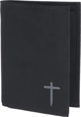 Produktbild von oxmox Geldbörse New Cryptan RFID Protect Kombibörse Freedom Cross Print Grey Black schwarz