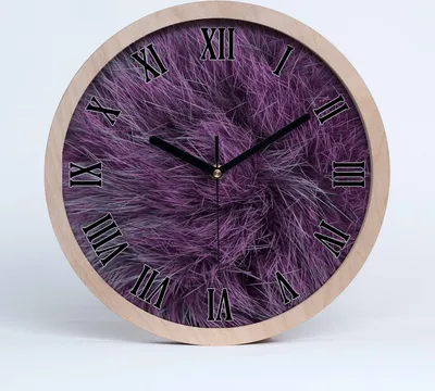 Produktbild von Holzuhr 25fi cm wanduhr - schwarze Spitzen - różoweutro