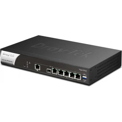 Zdjęcie produktu dla DrayTek Vigor 2962, Ethernet WAN, 2.5 Gigabit Ethernet, Czarny, Biały