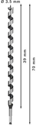 Immagine prodotto di PRO Legno Punta per legno, 22 x 385 x 450 mm