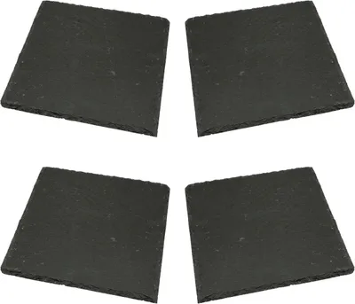 Produktbild von Schieferplatten im 4er Set Servierteller 20 x 20 cm