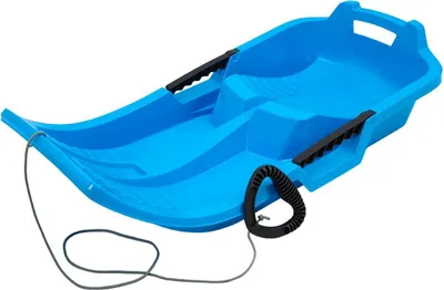 Produktbild von KHW Minibob | Iceblue | schneller Kinderschlitten aus Kunststoff | mit Brems- & Lenkfunktion | Germany | | 80×40×20 cm