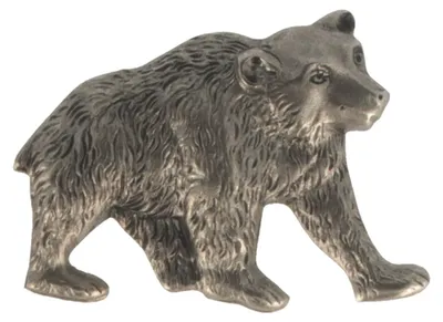 Hutanstecker Bär von Hut-Breiter in silber