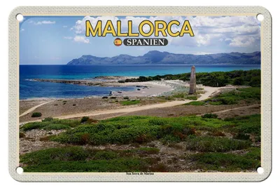 Produktbild von Blechschild Reise 18x12cm Mallorca Spanien Son Serra de Marina Meer
