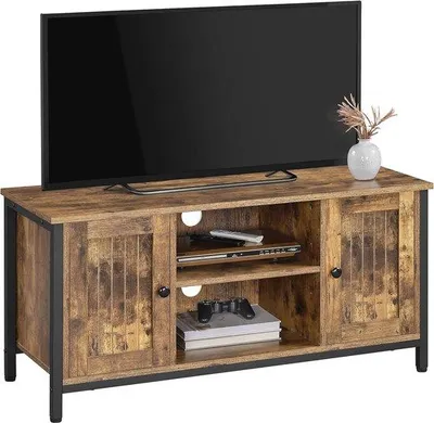 Image de Meuble TV pour téléviseur 45 pouces avec étagères