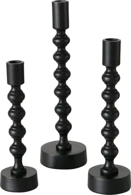 Produktbild von Boltze Gruppe Klisko Kerzenleuchter schwarz 31cm (1 Stück)