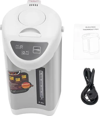 Obrázek produktu pro Rychlovarná konvice s funkcí udržování teploty – Elektrický ohřívač vody – 4 l – 750 W – nerezová ocel 304 – šedá