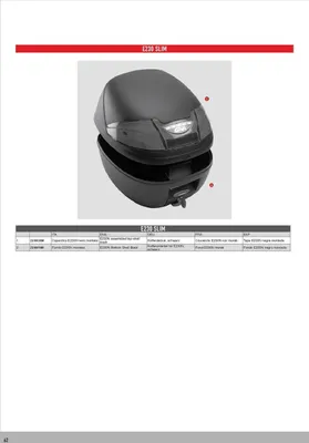 Immagine prodotto di Fondo bauletto GIVI nero per E230
