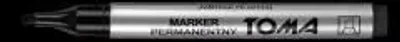 Produktbild von TOMA Permanentmarker abgestumpft schwarz (10 Stück)