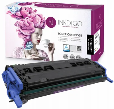 Produktbild von Inkdigo Toner Q6001A für HP Color LaserJet 1600, 2600, 2600N, 2605 – Cyan, 2000 Seiten,, KI-generiertes Bild