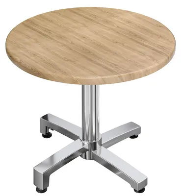 Produktbild von WBO | Bistro Außen Tisch | Ø:H 60 x 78,5 cm | Eiche / Aluminium | Rund | Bistro Tisch Gastro Tisch