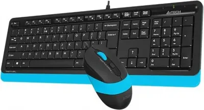 Immagine prodotto di Tastiera e mouse blu A4tech F1010 Fstyler