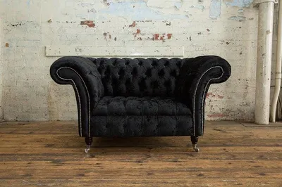 Obrázok produktu pre Chesterfield Ohrensessel Sessel 1 Sitzer Sofa Polster Couch Leder Couchen