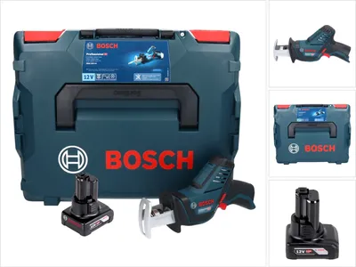 Zdjęcie produktu dla Bosch GSA 12V-14 Professional akumulatorowa pilarka szablasta 12 V + 1x akumulator 6,0 Ah + L-Boxx - bez ładowarki