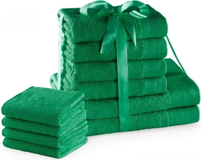 Zdjęcie produktu dla Zestaw Ręczników AMARI 2*70x140 + 4*50x100 + 4*30x50 Zielony AmeliaHome